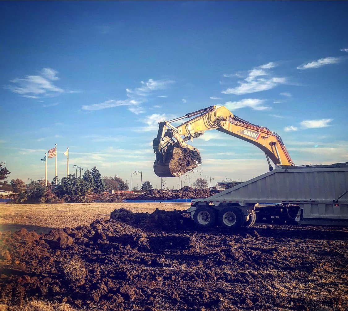 Finished concrete paving and fueling infrastructure at Will Rogers World Airport