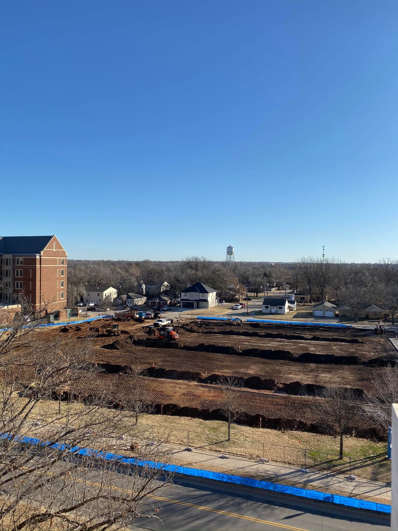 Site grading and earthwork for the OU overflow parking facility